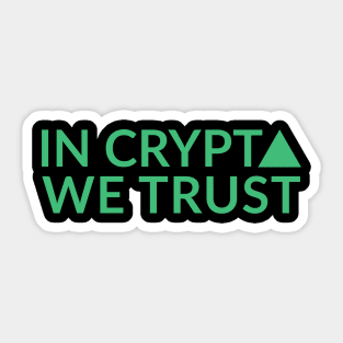 In Crypto We Trust, Bitcoin Investor Sticker